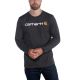Bluza bez kaptura Carhartt Core Logo T-Shirt L/S - carbon heather