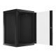 13. Szafa rack Lanberg WF01-6618-10B (18U; 901mm / 600mm / 600 mm; wisząca; Szklane; 19''; kolor czarny)