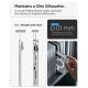 12. Etui Spigen Ultra Hybrid Pro MagSafe na iPhone Duo - przezroczysto-białe