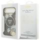 8. Etui Guess IML Glitter Flowers Triangle MagSafe do iPhone Air - czarne