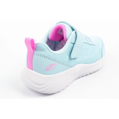 4. Skechers buty dziecięce sportowe Bounder niebieskie niemowlęce na rzep