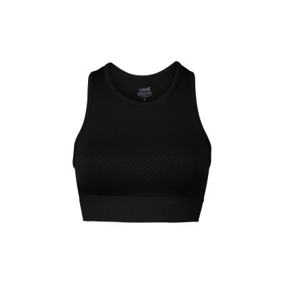 Top do ćwiczeń CASALL Essential Block Seamless Sport Top czarny