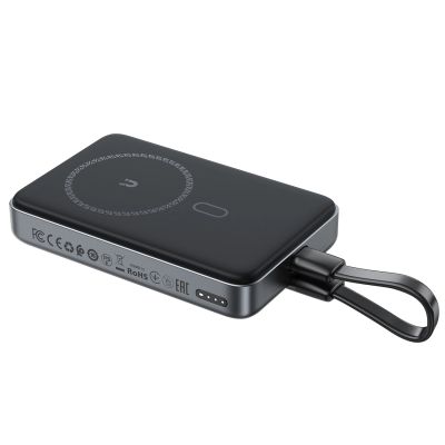 2. Powerbank Acefast M10 magnetyczny 2x USB-C PD 30W z ładowaniem indukcyjnym 15W i kablem USB-C - czarny