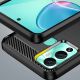 6. Carbon Case etui do Infinix Hot 12 Play NFC / Hot 12 Play elastyczny silikonowy karbonowy pokrowiec czarne