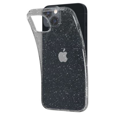 6. Etui Spigen Liquid Crystal na iPhone 14 Plus - przezroczysto-brokatowe