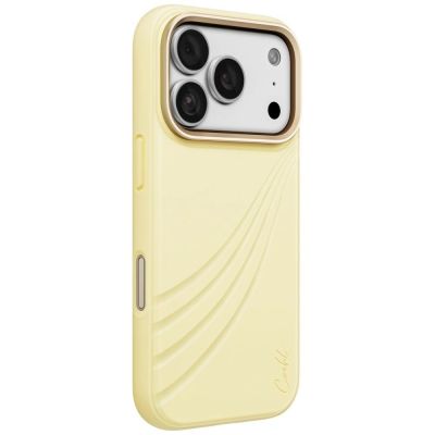 Etui UNIQ Coehl Serina Magnetic Charging na iPhone 18 Pro / 17 Pro - żółte