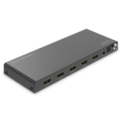 2. Rozdzielacz / Splitter HDMI 1x4, 8K/60Hz (4:4:4) z HDR, 48 Gbps, HDCP 2.3. Toslink / Stereo, EDID