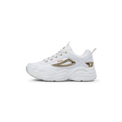 5. Fila Skye ZP buty sportowe damskie sneakersy modne białe ze złotym