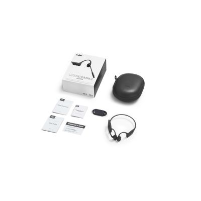 17. Słuchawki bezprzewodowe kostne Shokz OpenComm2 USB-C + adapter USB-C czarne