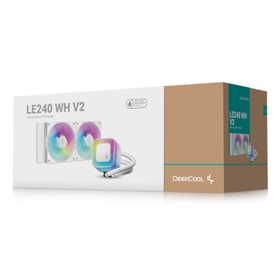 6. DeepCool LE240 WH V2 Procesor Chłodnica cieczy all-in-one 12 cm Biały 1 szt.