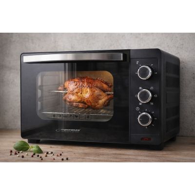 6. ESPERANZA MINI PIEKARNIK Z KONWEKCJĄ I ROŻNEM NAPOLI 1600W 25L EKO006N