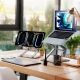 10. Podstawka pod laptopa, tablet Wozinsky WRS-CPY75DSS aluminiowa + Gratis! podstawka do smartfona - srebrna