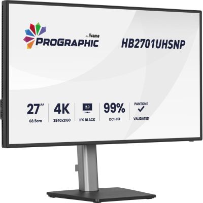 23. iiyama PROGRAPHIC HB2701UHSNP-B1 monitor komputerowy 68,6 cm (27") 3840 x 2160 px 4K Ultra HD LCD Czarny