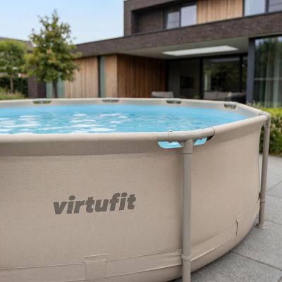 5. VIRTUFIT OKRĄGŁY BASEN 244 CM Z POMPĄ FILTRUJĄCĄ BEŻOWY