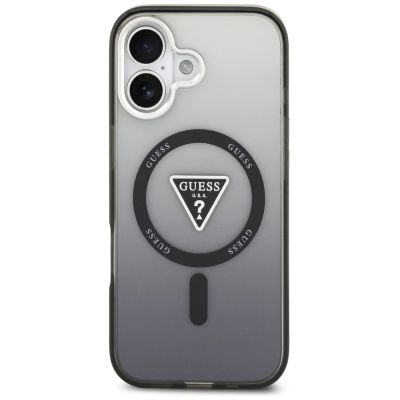 3. Etui Guess IML Gradient Triangle Logo MagSafe na iPhone 17 - czarne