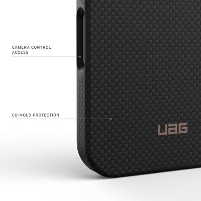 5. UAG Fibr Armr MagSafe - etui do iPhone 17 Pro kompatybilne z MagSafe (kevlar graphite / bronze)