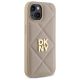 4. Etui DKNY Quilted Stack Logo na iPhone 15 - beżowe
