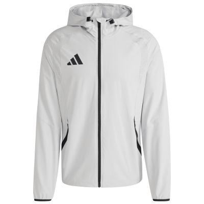 2. Kurtka męska adidas Tiro 26 Travel Windbreaker jasnoszara KD3336