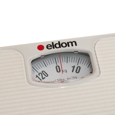 3. ELDOM MECHANICZNA WAGA ŁAZIENKOWA BR2016B BIAŁA DO 130 KG