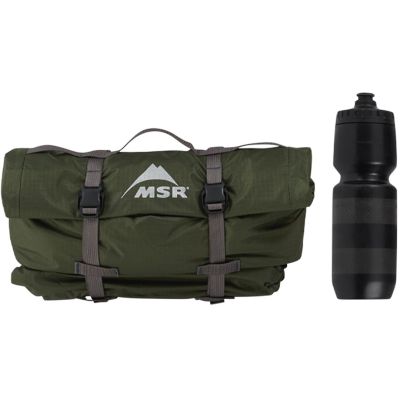 4. MSR Hubba Hubba Bikepack 1 os. Zielony, Czerwony, Biały Namiot trójkątny