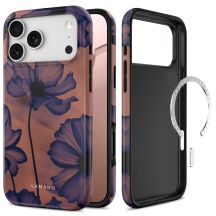 Etui Tech-Protect Lamano MagSafe na iPhone 18 Pro Max / 17 Pro Max - granatowo-brązowe