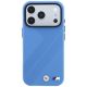3. Etui BMW M Tire Track Metal Logo MagSafe na iPhone 17 Pro / 18 Pro - niebieskie