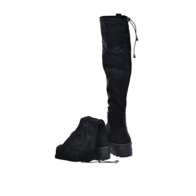 9. Kozaki damskie na platformie zamszowe czarne Big Star SS274264