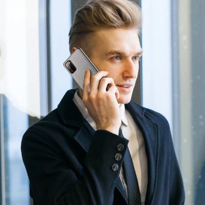 9. Dux Ducis Fino etui pokrowiec pokryty nylonowym materiałem Samsung Galaxy A03s szary