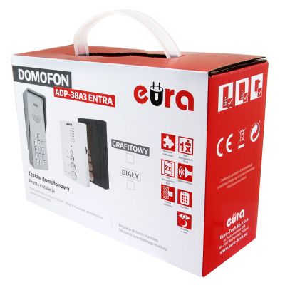 8. Domofon EURA ADP-38A3 ENTRA, (biały)