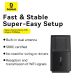 10. Karta sieciowa USB Baseus BS-OH169 300Mb/s - czarna
