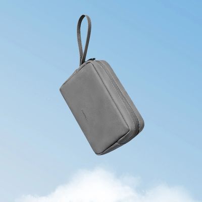 10. Baseus EasyJourney Series mała torba podróżna pokrowiec etui na telefon słuchawki i inne drobiazgi szara