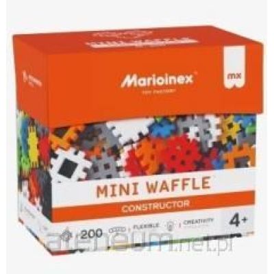 15. Klocki konstrukcyjne Marioinex Mini Waffle Konstruktor, 200 elementów