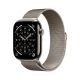 Apple Watch Series 11 Cellular 46 mm koperta z naturalnego tytanu z paskiem z naturalnej siateczki - M/L