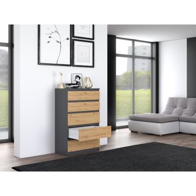 2. Komoda M5 70x40xH112 antracyt/artisan