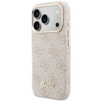 2. Etui Guess 4G Script MagSafe na iPhone 17 Pro Max - różowe