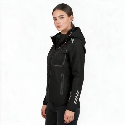 6. Kurtka softshellowa damska Geographical Norway Reine Femme sportowa outdoorowa czarna (WW2621F-GN-BLACKBLACK)