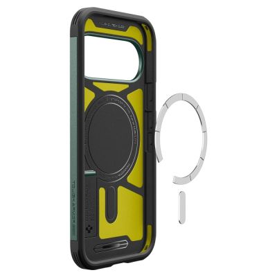 7. Etui Spigen Tough Armor Mag MagSafe na Google Pixel 11 Pro - ciemnozielone
