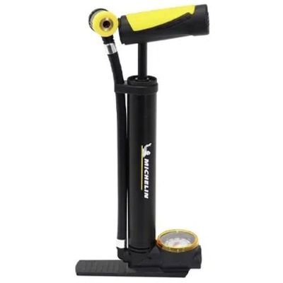 25. POMPKA ROWEROWA MINI Z MANOMETREM 2w1 ALU MICHELIN 8 bar(120PSI)