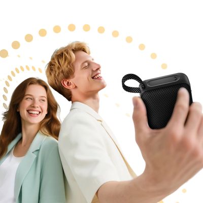 7. Głośnik Bluetooth QCY SP2 IP67 z podświetleniem RGB i trybem stereo - czarny