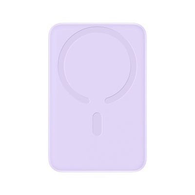 3. Powerbank Baseus EnerFill FM11 Ultra-Mini 10000mAh 22,5W indukcyjny kompatybilny z MagSafe z białym kablem Basus Simple USB-C 20V/3A 0,3m - fioletowy