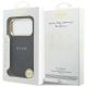 8. Etui Guess Peony Hot Stamp MagSafe na iPhone 17 Pro Max - niebieskie