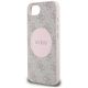 6. Etui Guess 4G Circle Classic Logo MagSafe na iPhone 16e - różowe