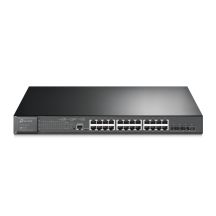 TP-Link JetStream TL-SG3428XMP przełącznik sieciowy Zarządzany L2+ Gigabit Ethernet (10/100/1000) Obsługa PoE 1U Czarny