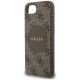 6. Etui Guess 4G Circle Classic Logo MagSafe na iPhone 16e - brązowe