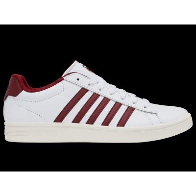 Sneakersy K-swiss COURT TIEBREAK II WHITE/TIBETAN RED/SNOW WHITE-M (04413-152-M)