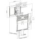 8. Uchwyt ścienny do telewizora 43"-50"/35kg 1TFT 4Gelenke pull-down schwarz