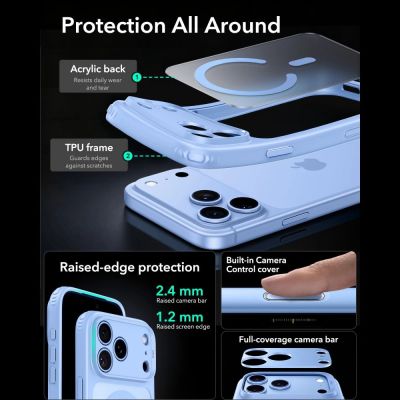 4. Etui ESR Classic Hybrid MagSafe na iPhone 18 Pro Max / 17 Pro Max - jasnoniebieskie