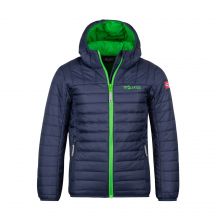Kurtka ultralekka przejściowa dziecięca dla chłopca/dziewczynki Trollkids Kids Eikefjord Jacket navy/bright green (463-100)