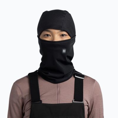 4. Kominiarka BUFF TECH FLEECE HINGED BALACLAVA SOLID BLACK