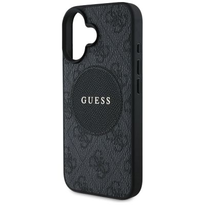 6. Etui Guess 4G Circle Classic Logo MagSafe na iPhone 16 - czarne